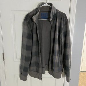 Grey and blue zip up sweater - Chor Clothing Company sz XL